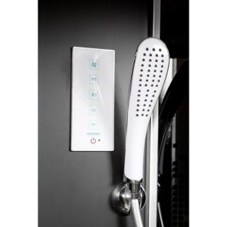 Душевая кабина Deto L 890 с электрикой BLACK 90х90х215 см